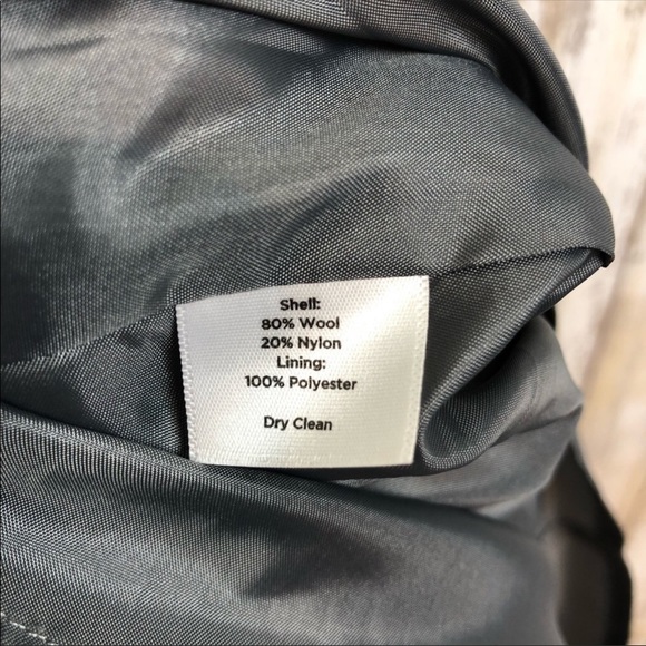 Talbots Skirt Gray Wool Blend Lined Size 8 - Picture 7 of 8